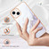 Electroplating Marble Pattern Dual-side IMD TPU Shockproof Phone Case iPhone 15 Plus - White 006