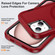 iPhone 14 Plus / 15 Plus Life Waterproof Rugged MagSafe Magnetic Phone Case - Red