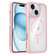 iPhone 15 Plus / 14 Plus Breathable Skin Feel Transparent MagSafe Magnetic Phone Case - Pink
