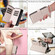 iPhone 15 Plus / 14 Plus Crossbody Rhombic Zipper Tower Buckle Leather Phone Case with Lanyard - Beige