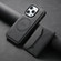 iPhone 15 Plus / 14 Plus Denior D17 Skin Feel MagSafe Detachable Card Slot Phone Case - Black
