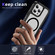 iPhone 15 Plus / 14 Plus Guard Magsafe Magnetic Ring Matte Phone Case - Black+Transparent