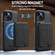 iPhone 15 Plus / 14 Plus LC.IMEEKE L3 Series Detachable RFID Card Bag Magsafe Phone Case - Black