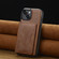 iPhone 15 Plus / 14 Plus LC.IMEEKE L5 Series Detachable RFID Card Bag Magsafe Phone Case - Brown