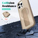 iPhone 15 Plus / 14 Plus Matte Skin Feel Wristband Holder MagSafe Phone Case - Brown