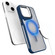 iPhone 15 Plus / 14 Plus Metal Bracket MagSafe Magnetic Phone Case - Blue