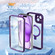 iPhone 15 Plus / 14 Plus Skin Feel MagSafe Holder 360 Full Body Phone Case - Dark Purple