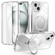 iPhone 15 Plus / 14 Plus Skin Feel MagSafe Holder 360 Full Body Phone Case - Transparent