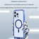 iPhone 15 Plus / 14 Plus Vacuum Airbag Y2 Series Transparent MagSafe Magnetic Phone Case - Purple