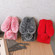 iPhone 15 Plus 3D Cute Long-eared Rabbit Plush Full Coverage Phone Case - Red