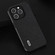 iPhone 15 Plus ABEEL Genuine Leather + PC Litchi Texture Phone Case - Black