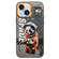 iPhone 15 Plus Astronaut Pattern PC Phone Case - Black Panda