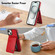 iPhone 15 Plus AwQuer Vertical Flip Card Bag Holder Leather Phone Case - Red