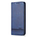 iPhone 15 Plus AZNS Magnetic Calf Texture Leather Phone Case - Dark Blu