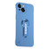 iPhone 15 Plus Baking Varnish 360 Rotate Holder No Frame PC Phone Case - Blue