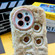 iPhone 15 Plus Bear Plush Silicone Phone Case - Beige