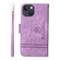 iPhone 15 Plus BETOPNICE Dual-side Buckle Leather Phone Case - Purple