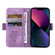 iPhone 15 Plus BETOPNICE Dual-side Buckle Leather Phone Case - Purple