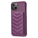 iPhone 15 Plus BF26 Wave Pattern Card Bag Holder Phone Case - Dark Purple