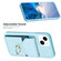 iPhone 15 Plus BF29 Organ Card Bag Ring Holder Phone Case - Blue