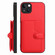iPhone 15 Plus Button Card Bag RFID Anti-theft Phone Case - Red