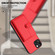 iPhone 15 Plus Button Card Bag RFID Anti-theft Phone Case - Red