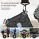 iPhone 15 Plus Camera Shield Armor MagSafe Holder Phone Case with Strap - Black