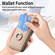 iPhone 15 Plus Carbon Fiber Card Wallet Ring Holder Phone Case - Khaki