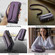 iPhone 15 Plus CaseMe C36 Card Slots Zipper Wallet RFID Anti-theft Leather Phone Case - Purple