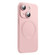 iPhone 15 Plus CD Texture MagSafe Liquid Silicone Phone Case - Light Pink