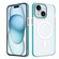 iPhone 15 Plus Color Edge Skin Feel Frosted MagSafe Magnetic Phone Case - Blue