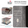 iPhone 15 Plus Color Stitching Skin Feel Leather RFID Blocking Phone Case - Grey