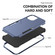 iPhone 15 Plus Commuter Shockproof TPU + PC Phone Case - Royal Blue+Black