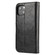 iPhone 15 Plus Crazy Horse Texture Detachable Horizontal Flip PU Case - Black