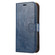 iPhone 15 Plus Crazy Horse Texture Detachable Horizontal Flip PU Case - Blue