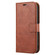 iPhone 15 Plus Crazy Horse Texture Detachable Horizontal Flip PU Case - Brown