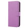 iPhone 15 Plus Cross Texture Detachable Horizontal Flip PU Leather Case - Purple