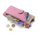 iPhone 15 Plus Crossbody Chain Fishtail Litchi Leather Phone Case - Pink