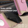 iPhone 15 Plus Crossbody Chain Fishtail Litchi Leather Phone Case - Pink