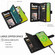 iPhone 15 Plus Crossbody Multi-card Slot Wallet Zipper Leather Phone Case - Black