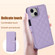 iPhone 15 Plus Crossbody Multifunction Rhombic Leather Phone Case - Purple