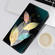 iPhone 15 Plus Crystal Texture Colored Drawing Leather Phone Case - Colored Leaves