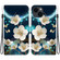 iPhone 15 Plus Crystal Texture Colored Drawing Leather Phone Case - Magnolia