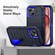 iPhone 15 Plus Defender Gen2 Rugged PC + Silicone Phone Case with Holder - Dark Blue