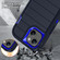 iPhone 15 Plus Defender Gen2 Rugged PC + Silicone Phone Case with Holder - Dark Blue