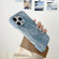 iPhone 15 Plus Denim MagSafe Magnetic PC + PU Phone Case - Dark Blue