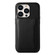 iPhone 15 Plus Denior Cowhide Texture Leather MagSafe Detachable Wallet Phone Case - Black