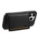 iPhone 15 Plus Denior Cowhide Texture Leather MagSafe Detachable Wallet Phone Case - Black