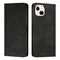 iPhone 15 Plus Diamond Splicing Skin Feel Magnetic Leather Phone Case - Black