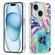 iPhone 15 Plus Electroplated Symphony Phone Case - Watercolor Flower